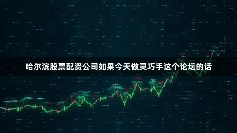 哈尔滨股票配资公司如果今天做灵巧手这个论坛的话